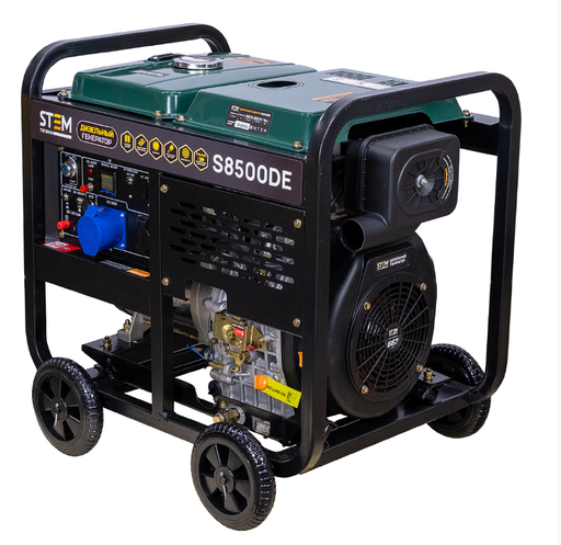 Изображение для Генератор дизельный STEM Techno S8500DE (8.5 кВт, электростартер, дисплей, подогрев, АВР)