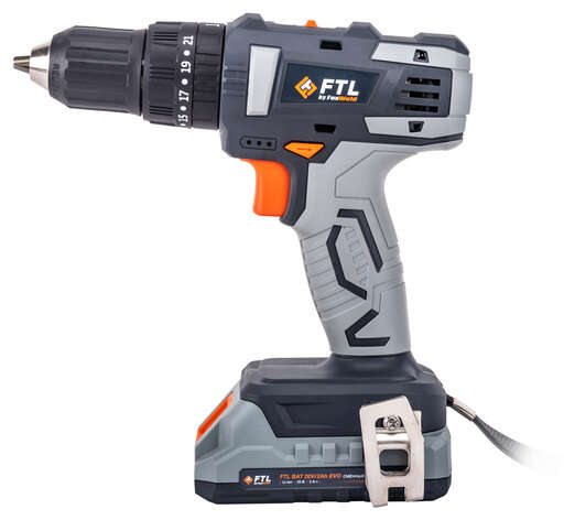 Изображение для Аккумуляторная ударная дрель-шуруповёрт Foxweld FTL PSR-I 20V EVO