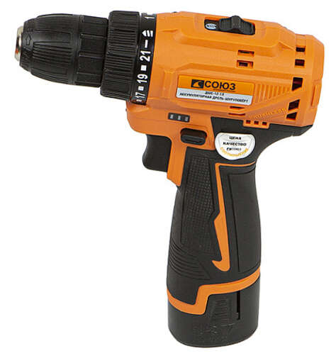Изображение для Аккумуляторный шуруповерт СОЮЗ ДШС-14-1Л