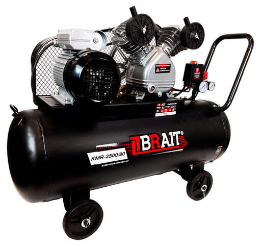 Изображение для Компрессор воздушный BRAIT KMR-2500/80 (2.5 кВт)