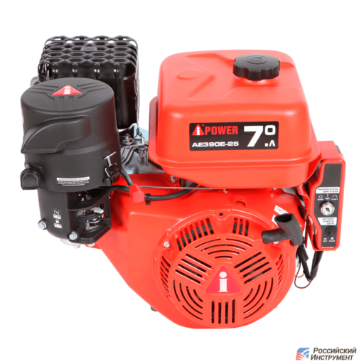 Изображение для Двигатель A-IPOWER AE390E-25 (13 лс, Ø 25 мм, электростартер)