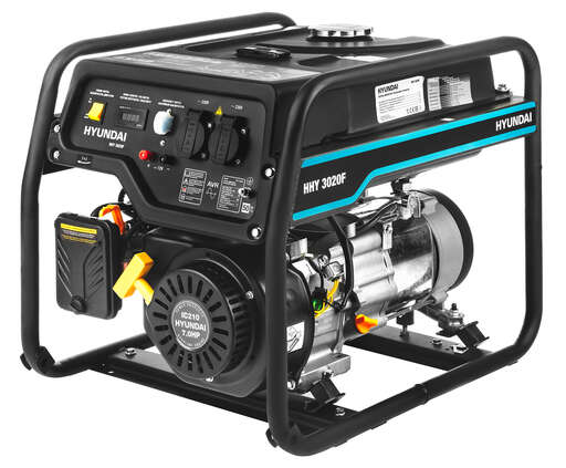 Изображение для Бензиновый генератор HYUNDAI HHY 3020FE (3.1 кВт, электростартер)