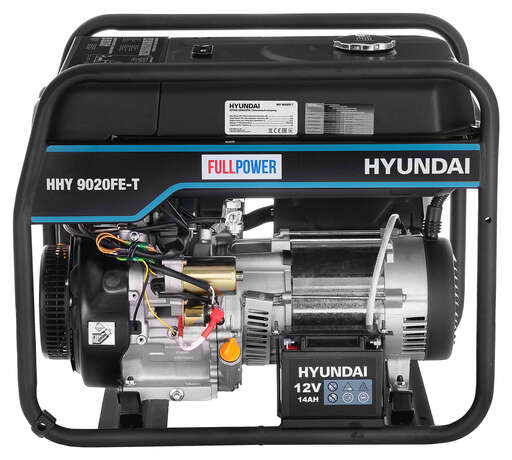 Изображение для Бензиновый генератор HYUNDAI HHY 9020FE-T (6.5 лс, электростартер, 220/380 В)