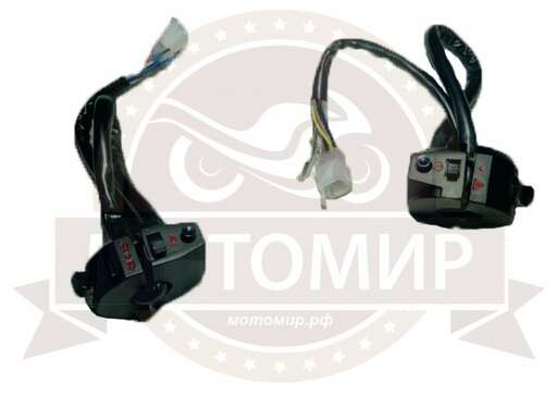 Изображение для Переключатель VORTEX CITY, SWIFT STREET левый+правый, черные УЗКИЕ (НАБОР)