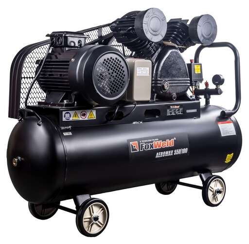 Изображение для Компрессор масляный ременной Foxweld AEROMAX 550/100 (4 кВт)