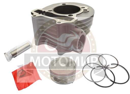 Изображение для Цилиндр в сборе с поршнем 4-х такт.скут.(175см3) 61,00мм 157QMJ (пал D15mm+) 57 мм между шпильками