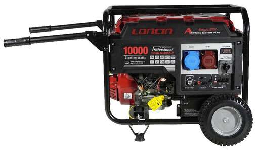 Изображение для Генератор Loncin LC10000D-AS, 3-х фазный (с мощностью без ограничений при 1-но и 3-х фазном режиме)