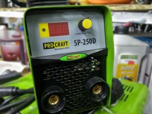 Изображение для Сварочный инверторный аппарат Procraft SP-250D (с дисплеем)
