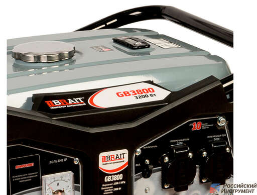 Изображение для Бензиновый генератор Brait GB-3800 (3.2 кВт, алюминиевая обмотка)