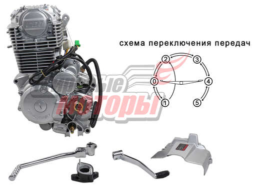 Изображение для Двигатель 169FMМ (CB250) СЕРЕБРИСТЫЙ