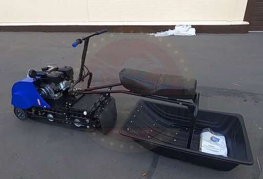 Изображение для Мотобуксировщик компактный Лидер-Дельта-2S-CVTL с седельным модулем (Lifan 8 лс, фара)