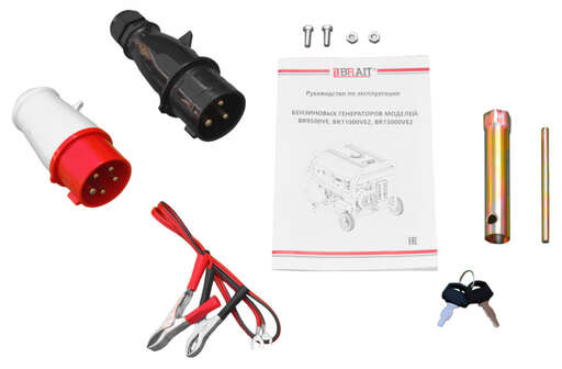 Изображение для Генератор бензиновый Brait BR13000VE2 (максимальная мощность при 380В — 9,5 кВт, максимальная мощность при 220В — 8,55 кВт)