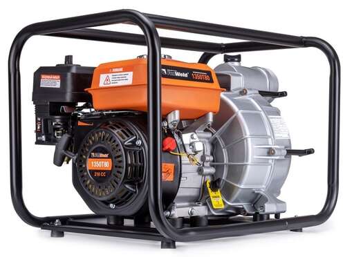 Изображение для Мотопомпа бензиновая FoxWeld 1350T80 (7 лс, для грязной воды)