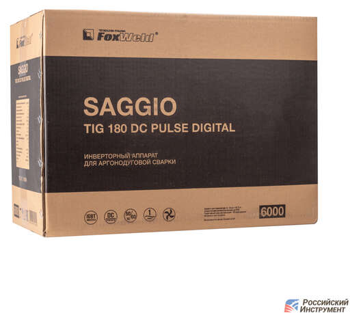 Изображение для Аппарат аргонодуговой сварки Foxweld SAGGIO TIG 180 DC PULSE DIGITAL