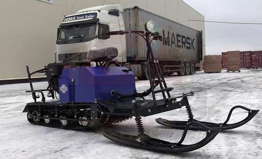 Изображение для Мотобуксировщик Лидер-3-3Т-16АП с лыжным модулем (Lifan 16 лc, электростартер, освещение, реверс, адаптивная подвеска)