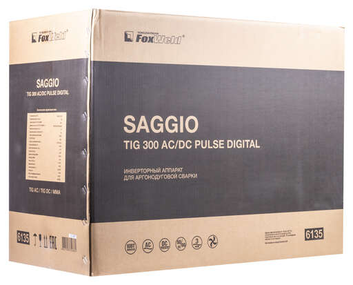 Изображение для Аппарат аргонодуговой сварки Foxweld SAGGIO TIG 300 AC/DC Pulse Digital