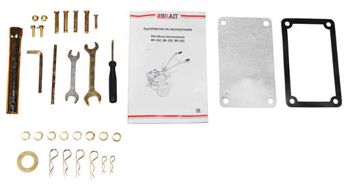 Изображение для Мотоблок бензиновый BR-402 (7л.с.) колёса 4*10, ременной, 4 скорости вперёд 2 назад