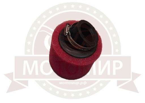 Изображение для Фильтр воздушный нулевого сопротивления поролон, ЦИЛИНДР (d=38 мм)  X-MOTOS, черный (НАБОР)