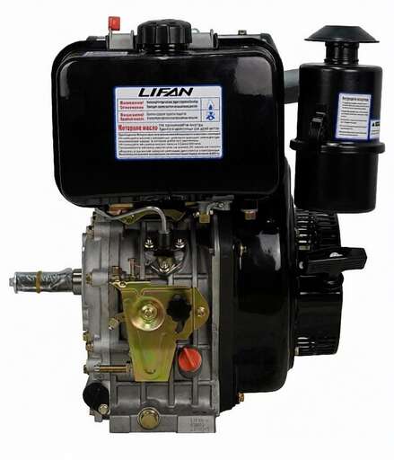 Изображение для Двигатель дизельный Lifan C186FD-A (10 лс, 25 мм, электростартер)