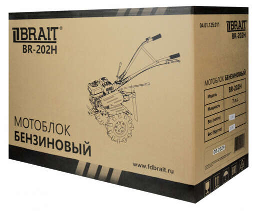 Изображение для Мотоблок бензиновый BRAIT BR-202H (7 лс, 2 вперед/1 назад)