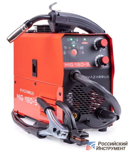 Изображение для Сварочный полуавтомат Foxweld KVAZARRUS MIG 160-S (синергетическое управление, встроенная горелка, MMA/MIG-MAG/TIG LIFT)