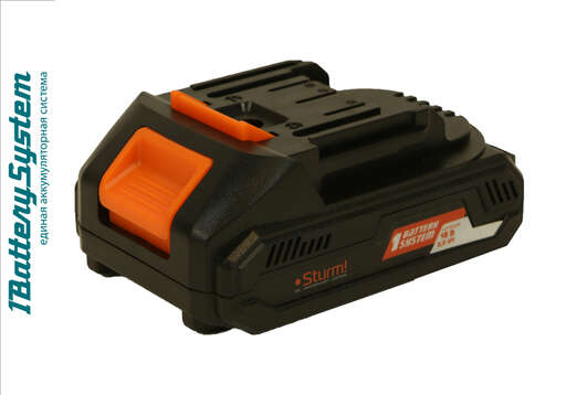 Изображение для SBP1802 аккумулятор Sturm!, 18В, 1BatterySystem, 2.0Ач