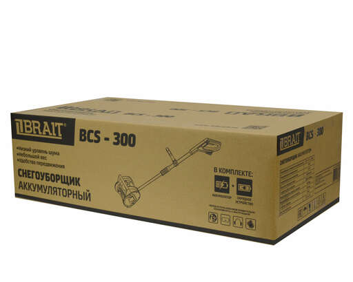 Изображение для Снегоуборщик-лопата аккумуляторный BRAIT BCS-300
