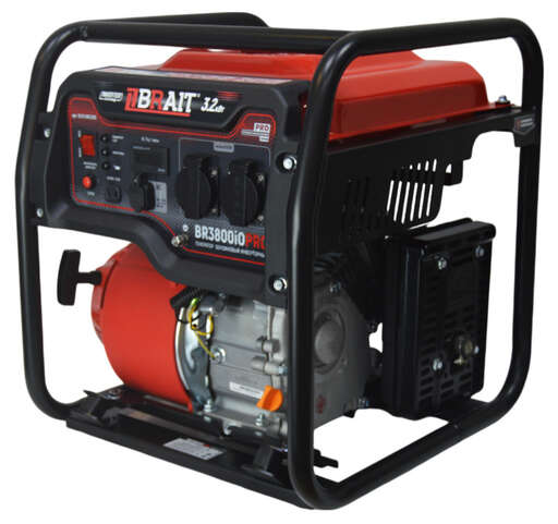 Изображение для Генератор бензиновый инверторный  BRAIT BR3800iOPRO (3.2 кВт, 9л)