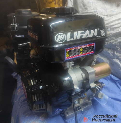 Изображение для Двигатель Lifan 190FD 11А (15 лс, 25 мм, электростартер, катушка освещения 11А, фильтр "зима-лето")