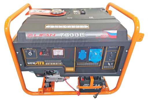 Изображение для Генератор Lifan 7GF-7(LF7500Е) (7кВт, электростартер)