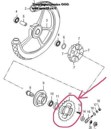 Изображение для Венец (Z36) 428 (d54mm - 4 x 49mm) FLASH (НАБОР)