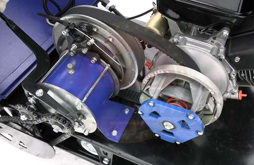 Изображение для Мотобуксировщик Лидер-3-3Т-16АП с лыжным модулем (Lifan 16 лc, электростартер, освещение, реверс, адаптивная подвеска)