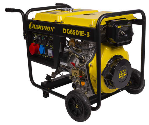 Изображение для Дизельный генератор CHAMPION DG6501E-3 (6.8 кВт, электростартер, трехфазный)