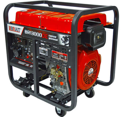 Изображение для Генератор дизельный Brait BR13000DE (9 кВт, электростартер, подогрев)