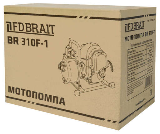 Изображение для Мотопомпа бензиновая Brait BR310F-1 (1.15 лс)