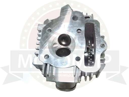 Изображение для Головка цилиндра "Альфа, Zodiak" в сборе 52 мм (110 см3) (клапана, распр 28 зуб, коромысло)(ГБЦ)