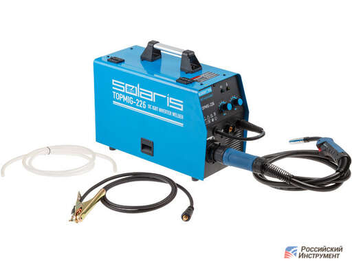 Изображение для Сварочный полуавтомат Solaris TOPMIG-226 (MIG-MAG, горелка 5 м)