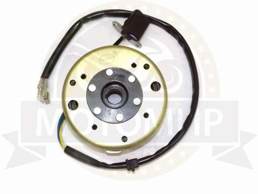 Изображение для Зажигание 4х т GY6-125/150 в сборе с маховиком 5+1 катушек (генератор)