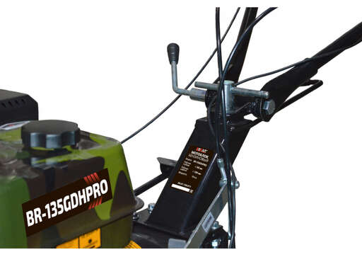 Изображение для Мотоблок  бензиновый Brait BR-135GDHPRO (15 лс, цвет камуфляж, пониженная скорость, 3 вперед/1 назад, колеса 5х12)