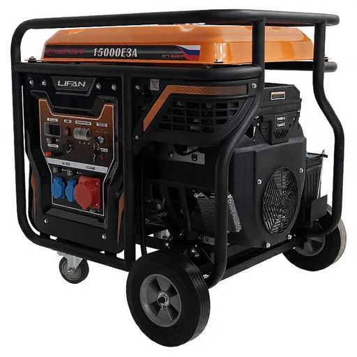 Изображение для Генератор бензиновый Lifan 15000E3A (13 кВт, электростартер, возможность автозапуска)