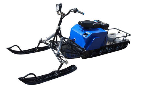 Изображение для Мотобуксировщик Лидер-3-4Т-20АП LONG с лыжным рычажным модулем (Lifan 20 лс, реверс, электростартер, фара)