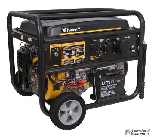 Изображение для Генератор Habert HT8000EB-ATS (6.5 кВт, электростартер) + автозапуск