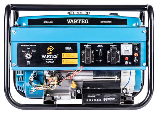 Изображение для Бензиновый генератор VARTEG G3500E (3.5 кВт, электростартер)