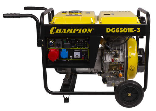 Изображение для Дизельный генератор CHAMPION DG6501E-3 (6.8 кВт, электростартер, трехфазный)