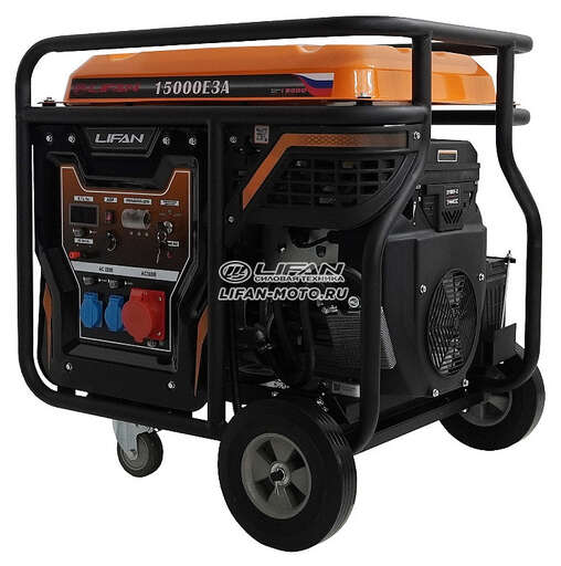 Изображение для Генератор бензиновый Lifan 15000E3A (13 кВт, электростартер, возможность автозапуска)