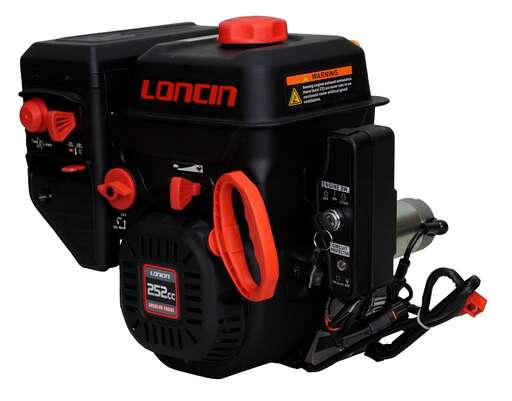 Изображение для Двигатель Loncin G250FDS 5А (8 лс, 19.05 мм, электростартер, катушка освещения 5А, спец для снегоуборщиков)
