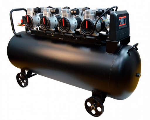 Изображение для Компрессор воздушный Brait KB-5100/200X4 PRO (200л; 5,1Kw; 8bar, 900л/ м; без масляный 380В)