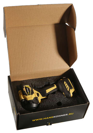 Изображение для Аккумуляторный гайковерт Hanskonner HCD20600BL 1BatterySystem