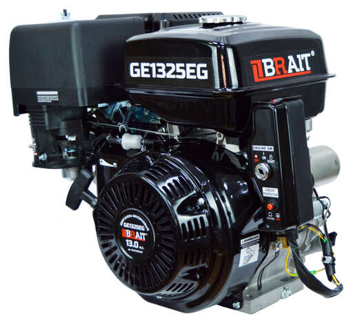 Изображение для Двигатель бензиновый  Brait GE1325EG (13 лс, электростартер, вал шлицевой)