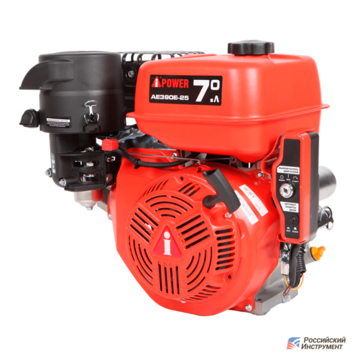 Изображение для Двигатель A-IPOWER AE390E-25 (13 лс, Ø 25 мм, электростартер)